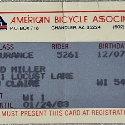 ABA Membership Card (1982)