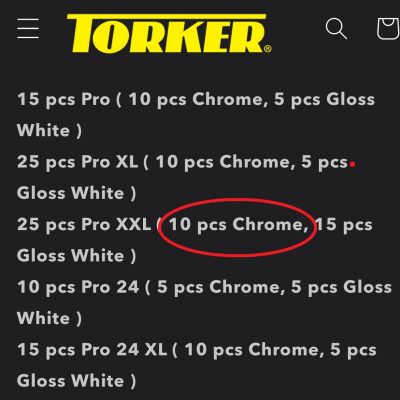 Only 10 XXL Frames made in Chrome